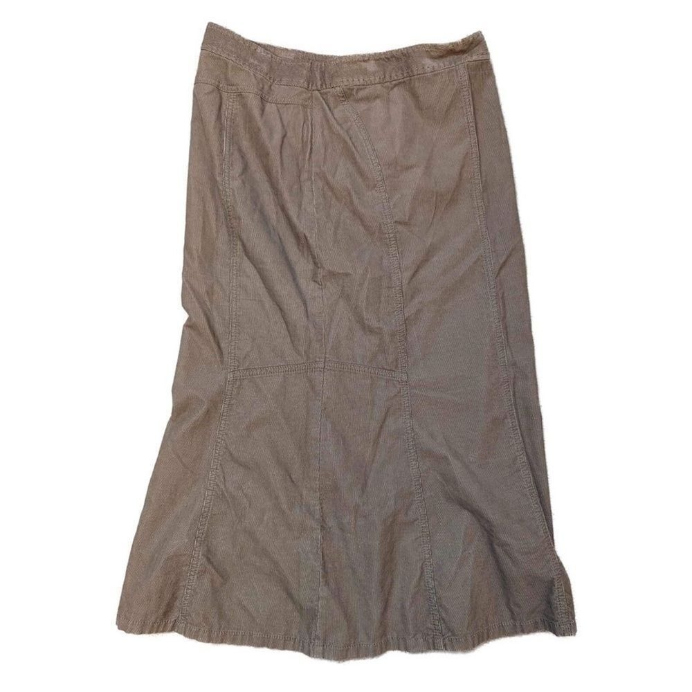 Vintage Women's Corduroy Midi Brown Cottage Skirt- Size 10 - Picture 3 of 7